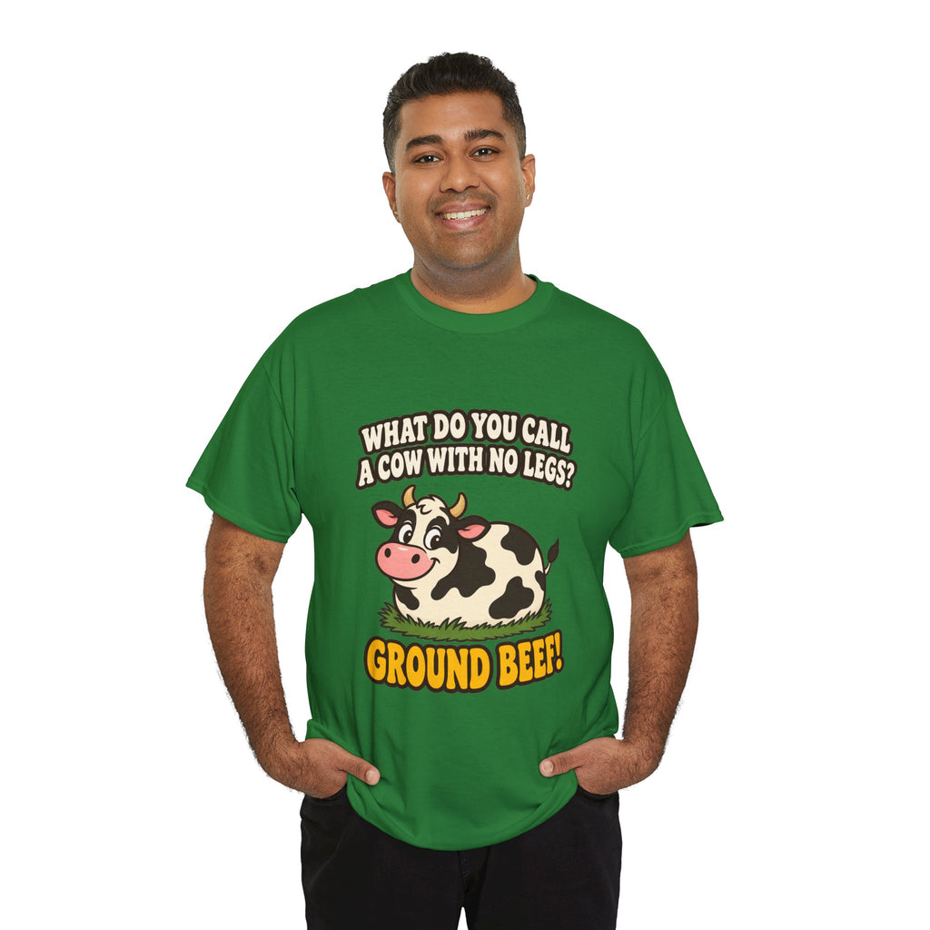 Ground Beef Cow Pun T-Shirt | Dad Joke Humor