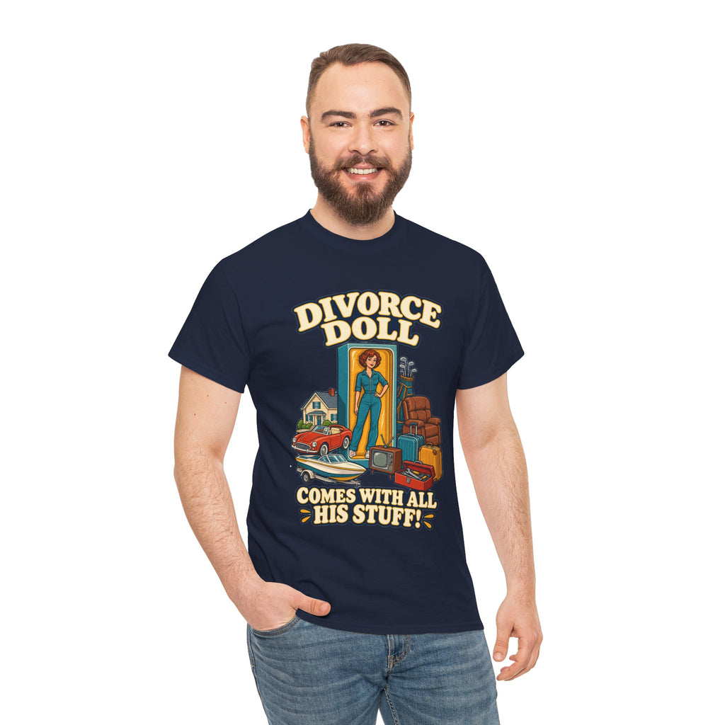 Comes With All His Stuff Funny Divorce T-Shirt
