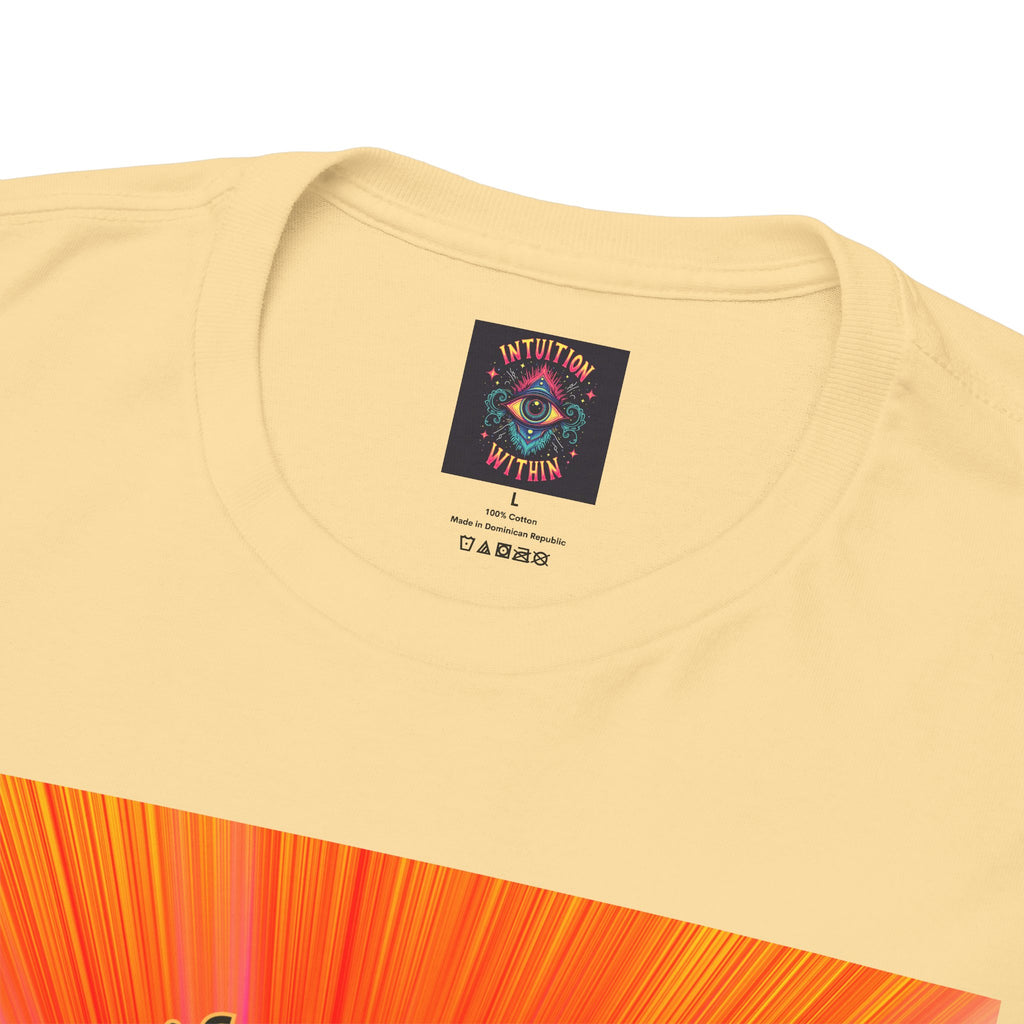 Tree of Life Sacred Geometry Tee – Orange Front Print | Intuition Within