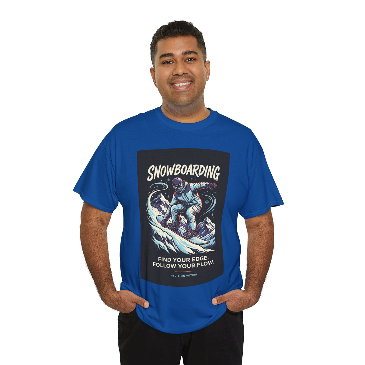 Find Your Edge, Follow Your Flow Snowboarding T-Shirt