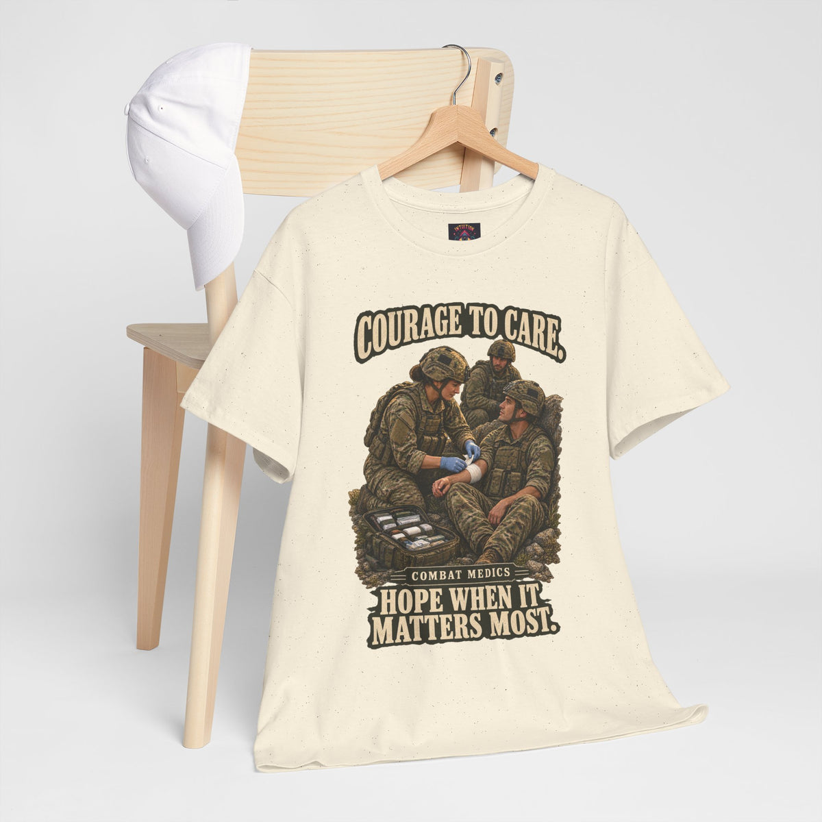 Courage to Care Combat Medic T-Shirt | Military Tribute