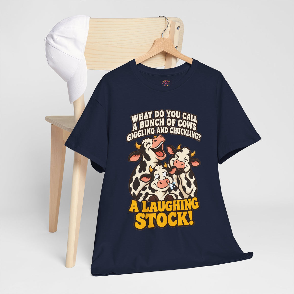 A Laughing Stock Cow Pun T-Shirt