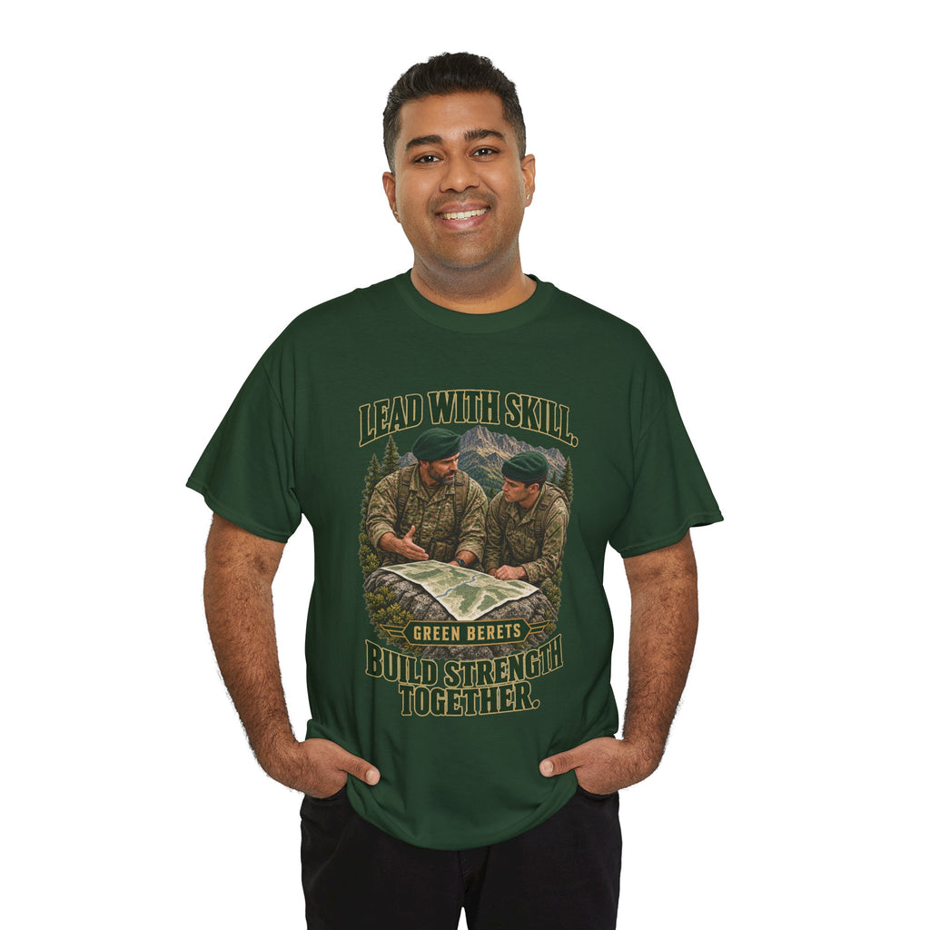 Green Berets Tribute T-Shirt | Lead with Skill, Build Strength Together