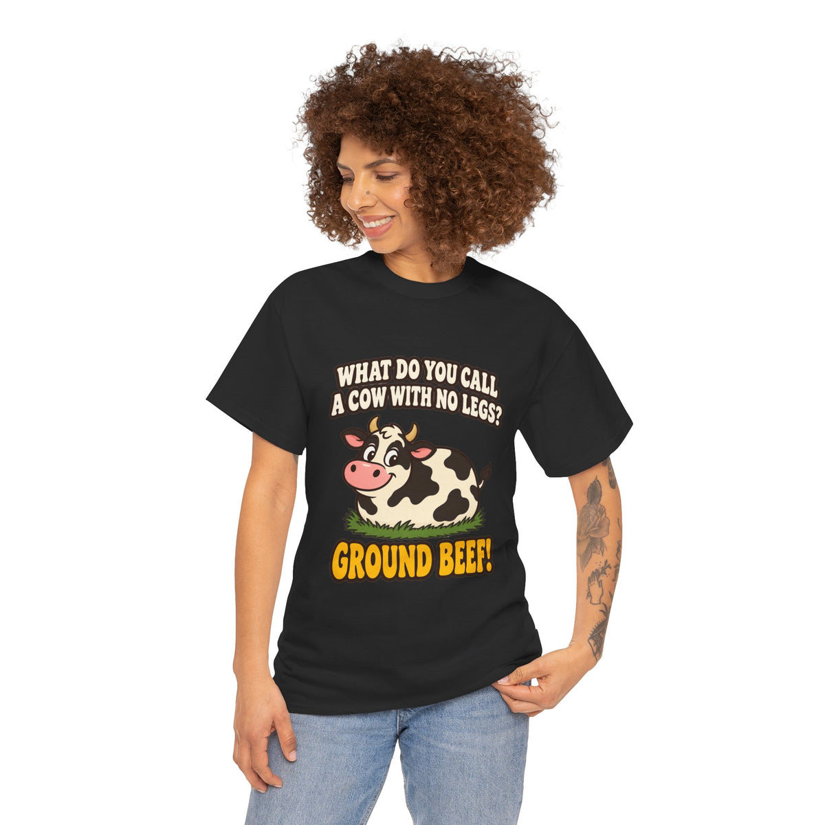 Ground Beef Cow Pun T-Shirt | Dad Joke Humor