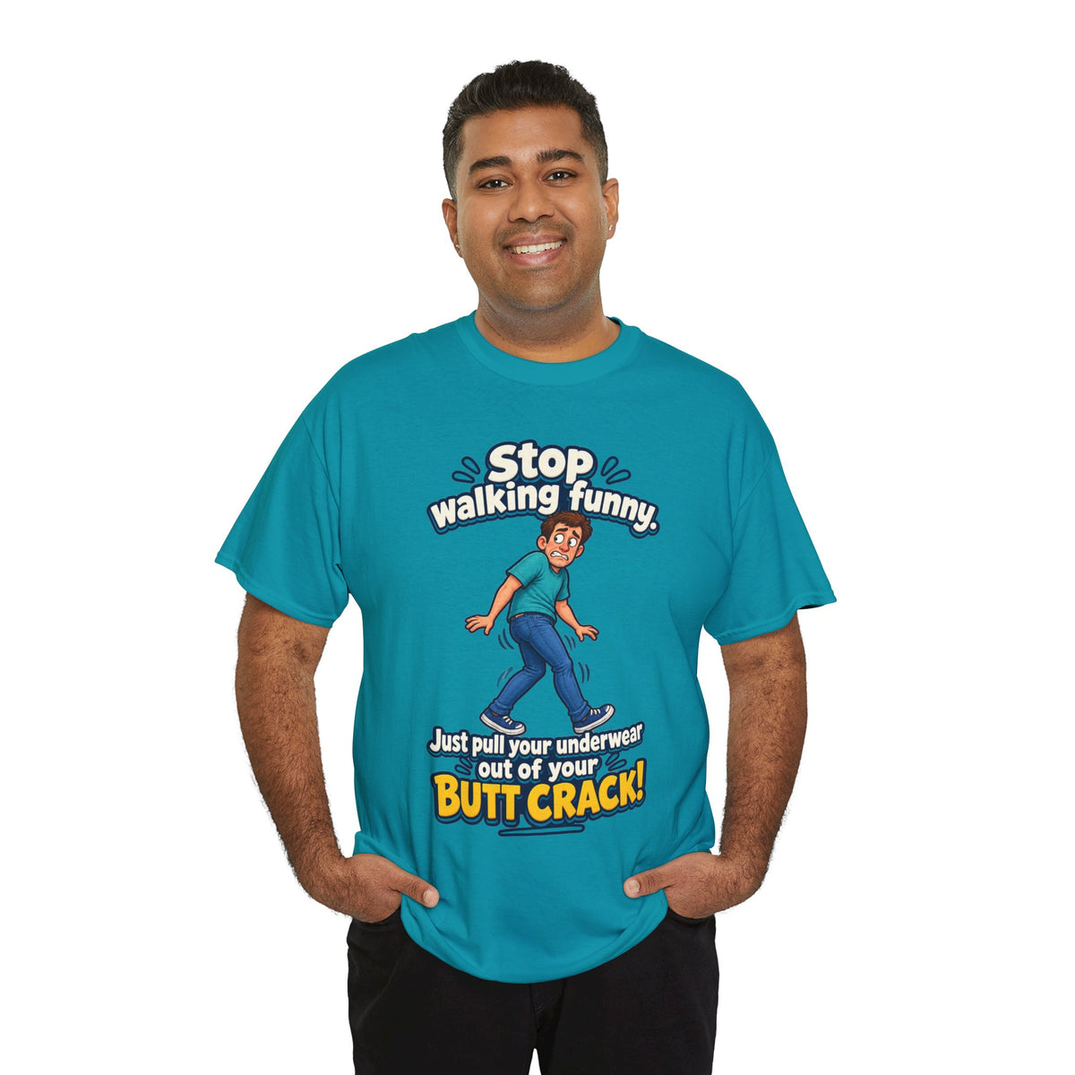 Stop Walking Funny T-Shirt | Cheeky Joke Humor