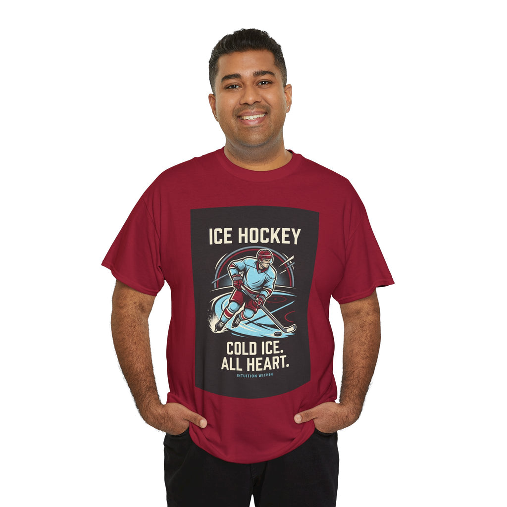 Cold Ice, All Heart Ice Hockey T-Shirt