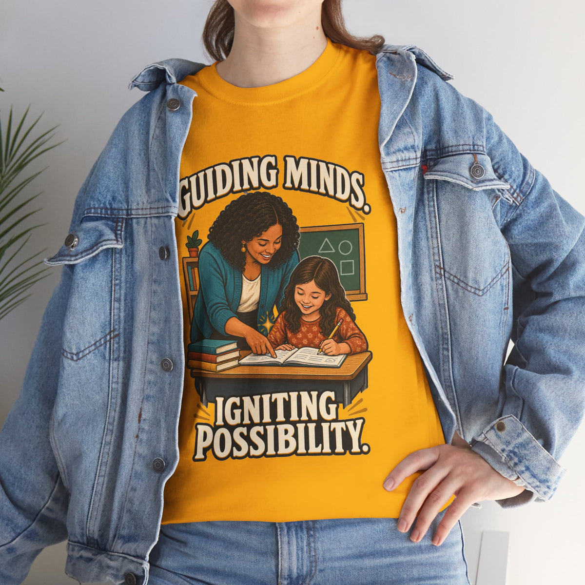 Guiding Minds, Igniting Possibility T-Shirt | Teacher Tribute