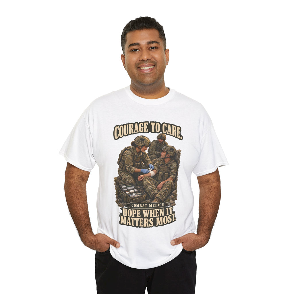 Courage to Care Combat Medic T-Shirt | Military Tribute