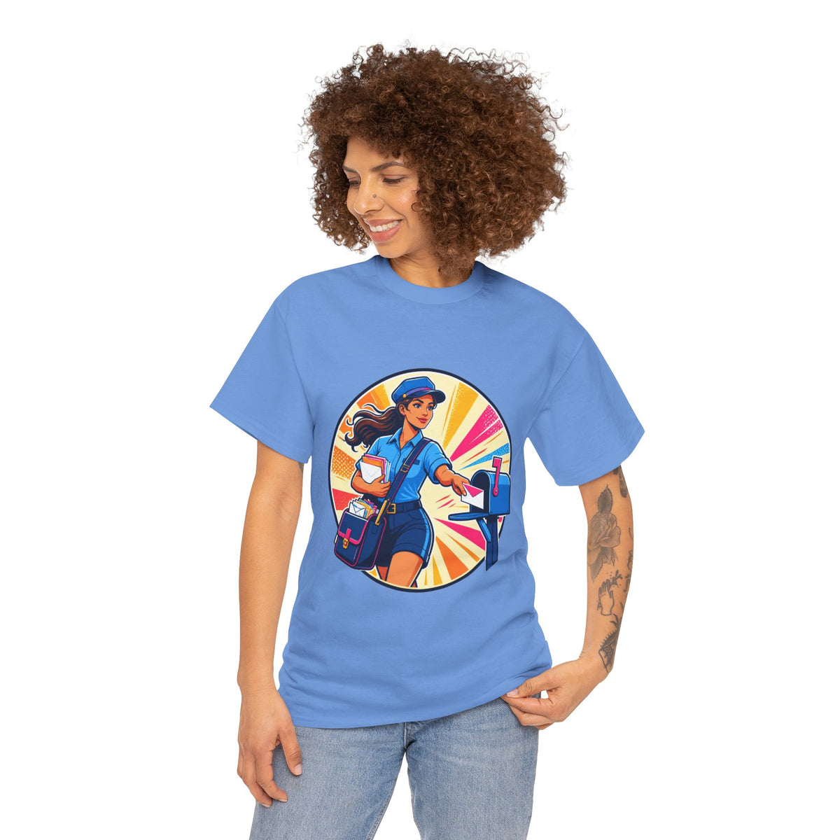 Female Mail Carrier Retro Tribute Tee