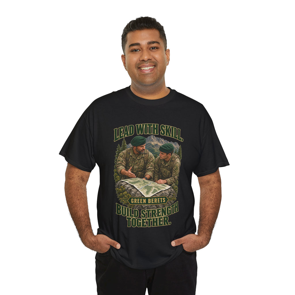 Green Berets Tribute T-Shirt | Lead with Skill, Build Strength Together
