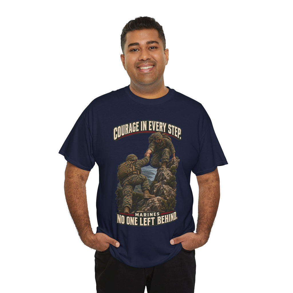 Courage in Every Step T-Shirt | Marines Tribute