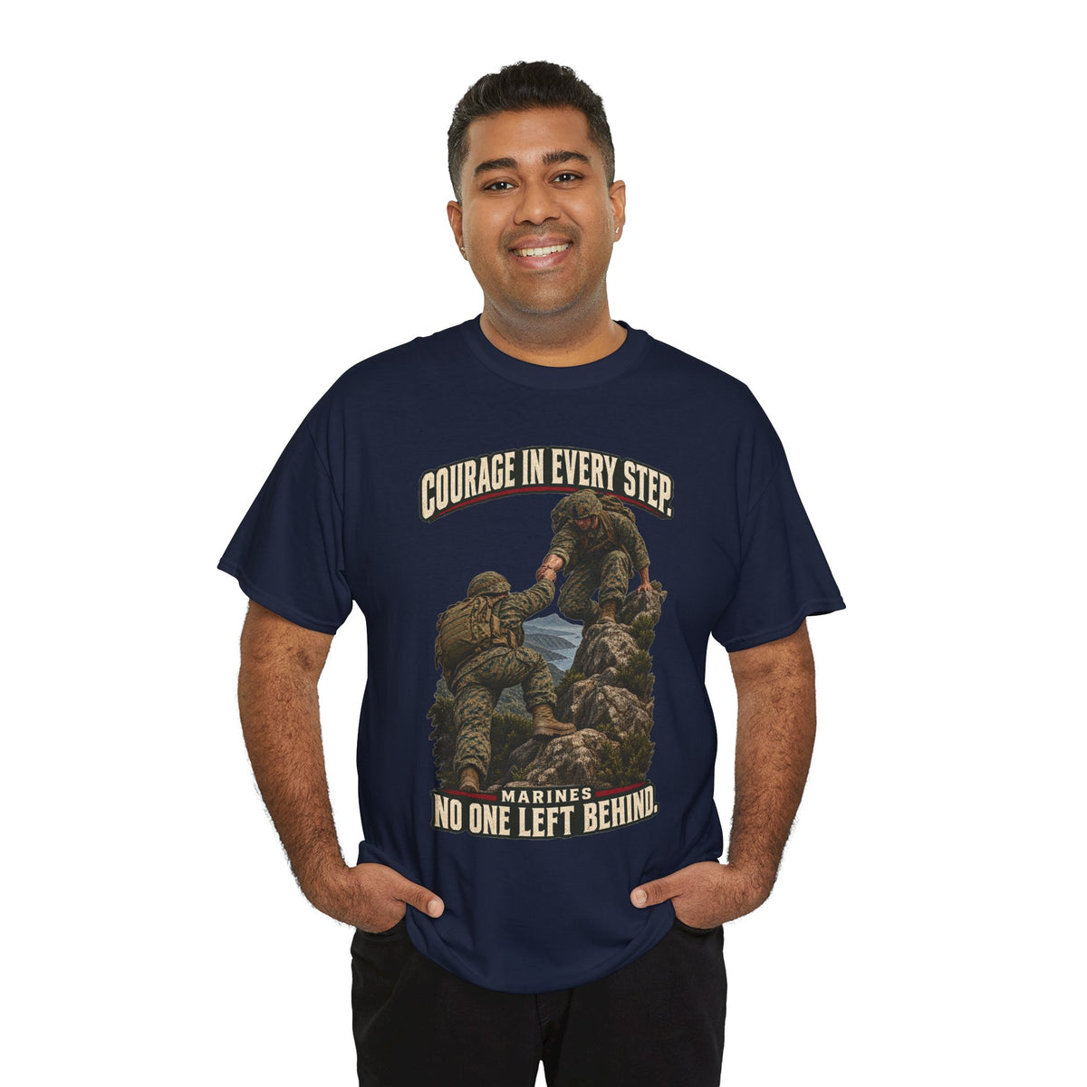 Courage in Every Step T-Shirt | Marines Tribute