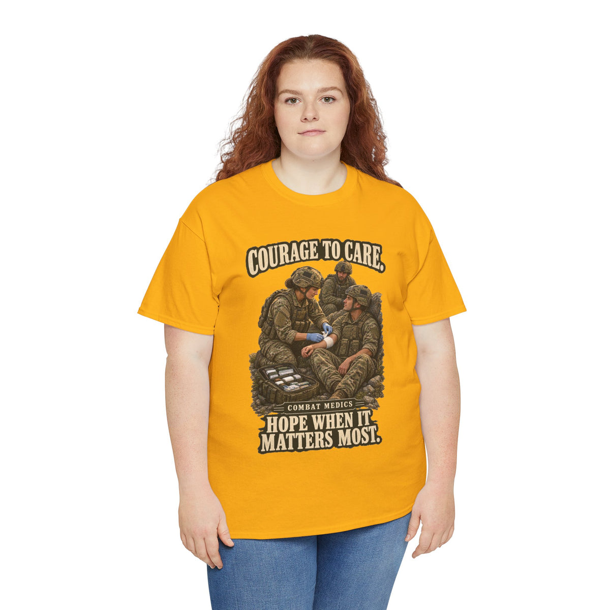 Courage to Care Combat Medic T-Shirt | Military Tribute