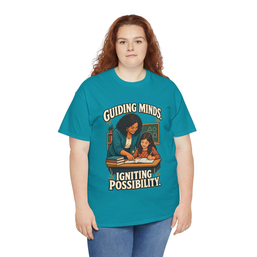 Guiding Minds, Igniting Possibility T-Shirt | Teacher Tribute