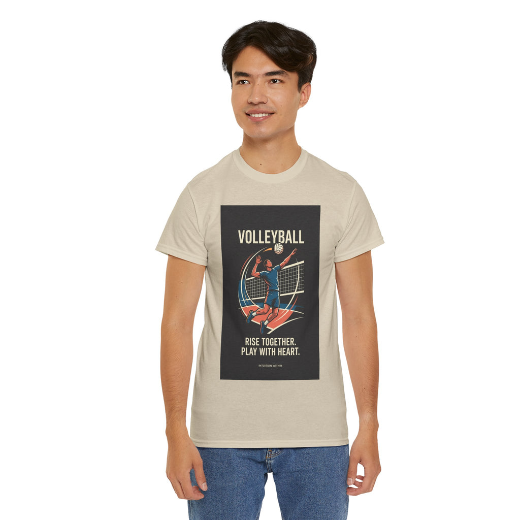 Rise Together, Play with Heart Volleyball T-Shirt