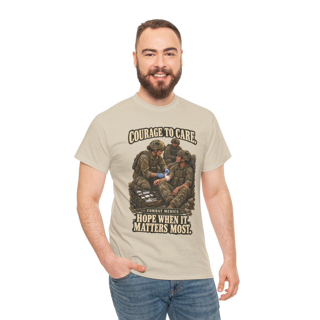 Courage to Care Combat Medic T-Shirt | Military Tribute