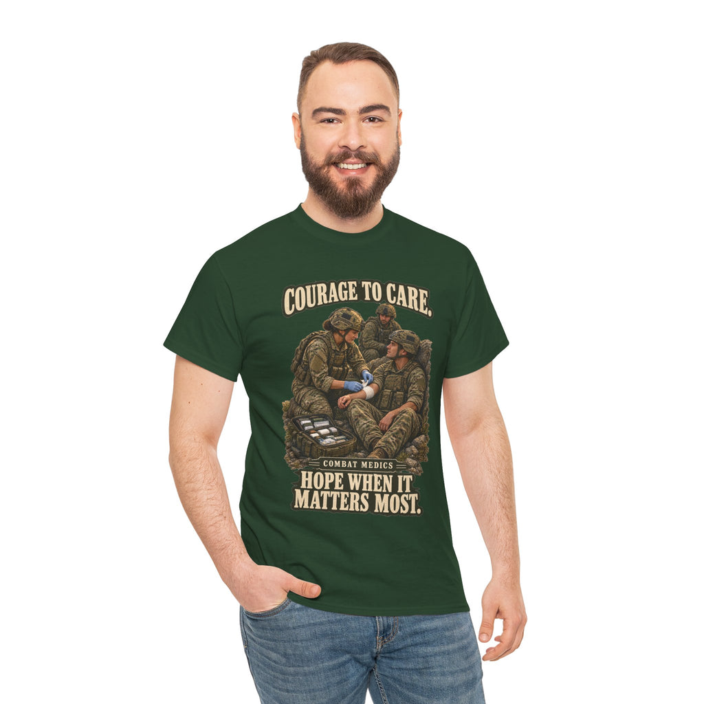 Courage to Care Combat Medic T-Shirt | Military Tribute
