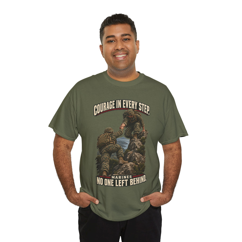 Courage in Every Step T-Shirt | Marines Tribute