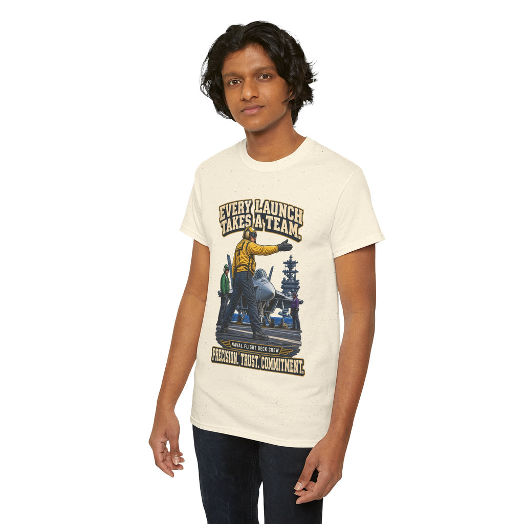 Every Launch Takes a Team T-Shirt | Precision, Trust & Commitment