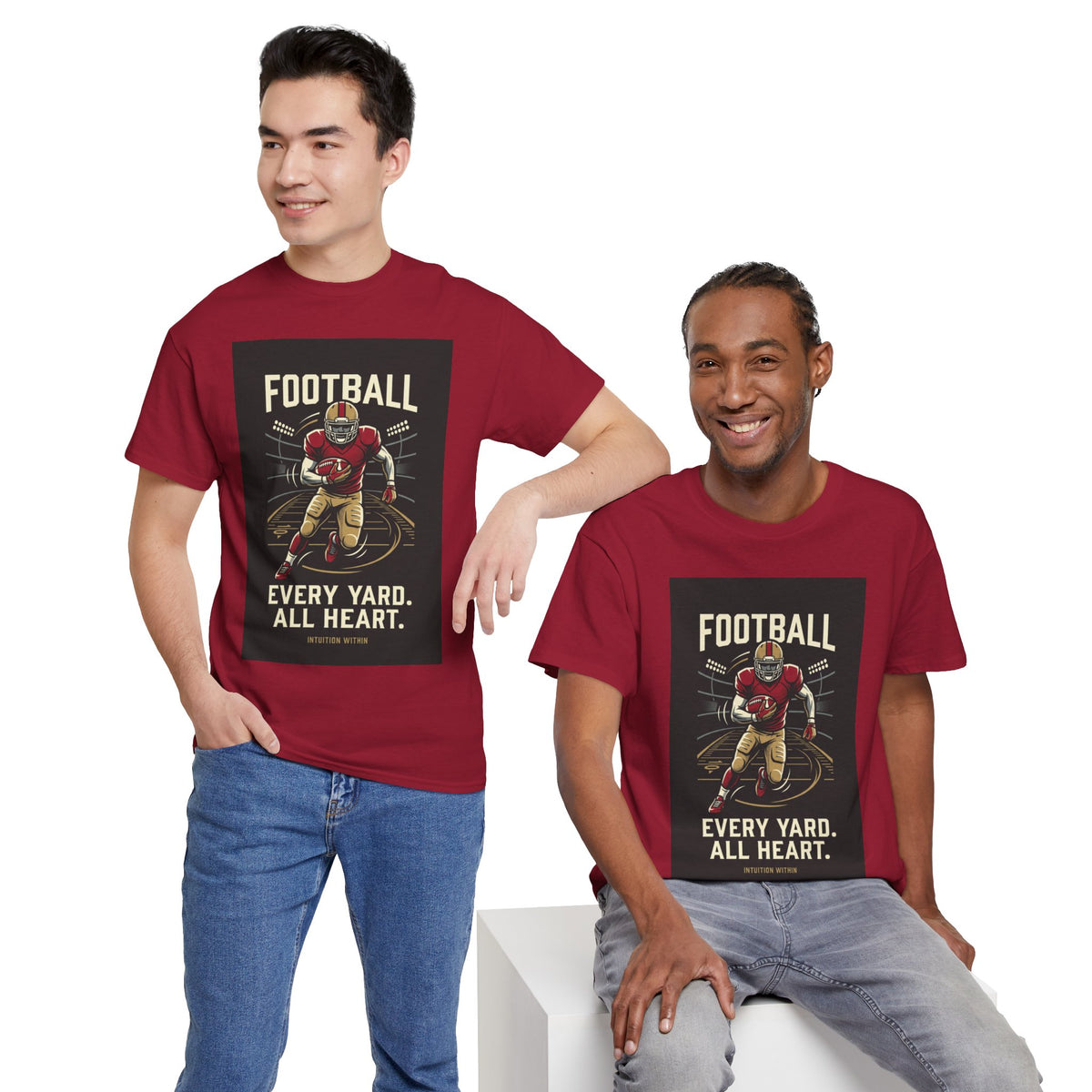Every Yard, All Heart Football T-Shirt