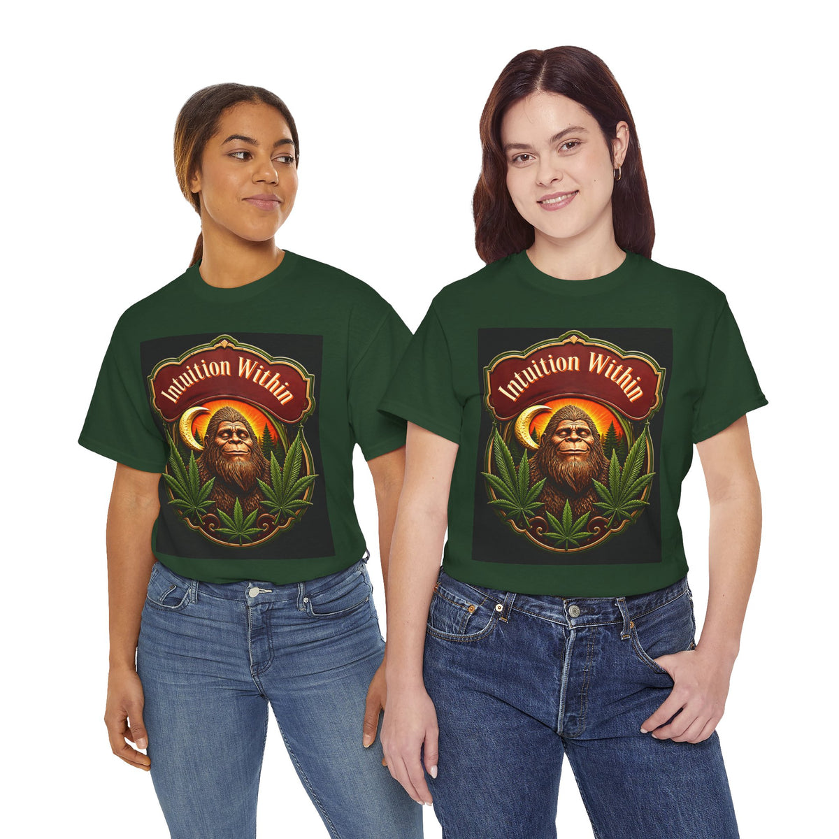 Bigfoot Crescent Moon Graphic Tee