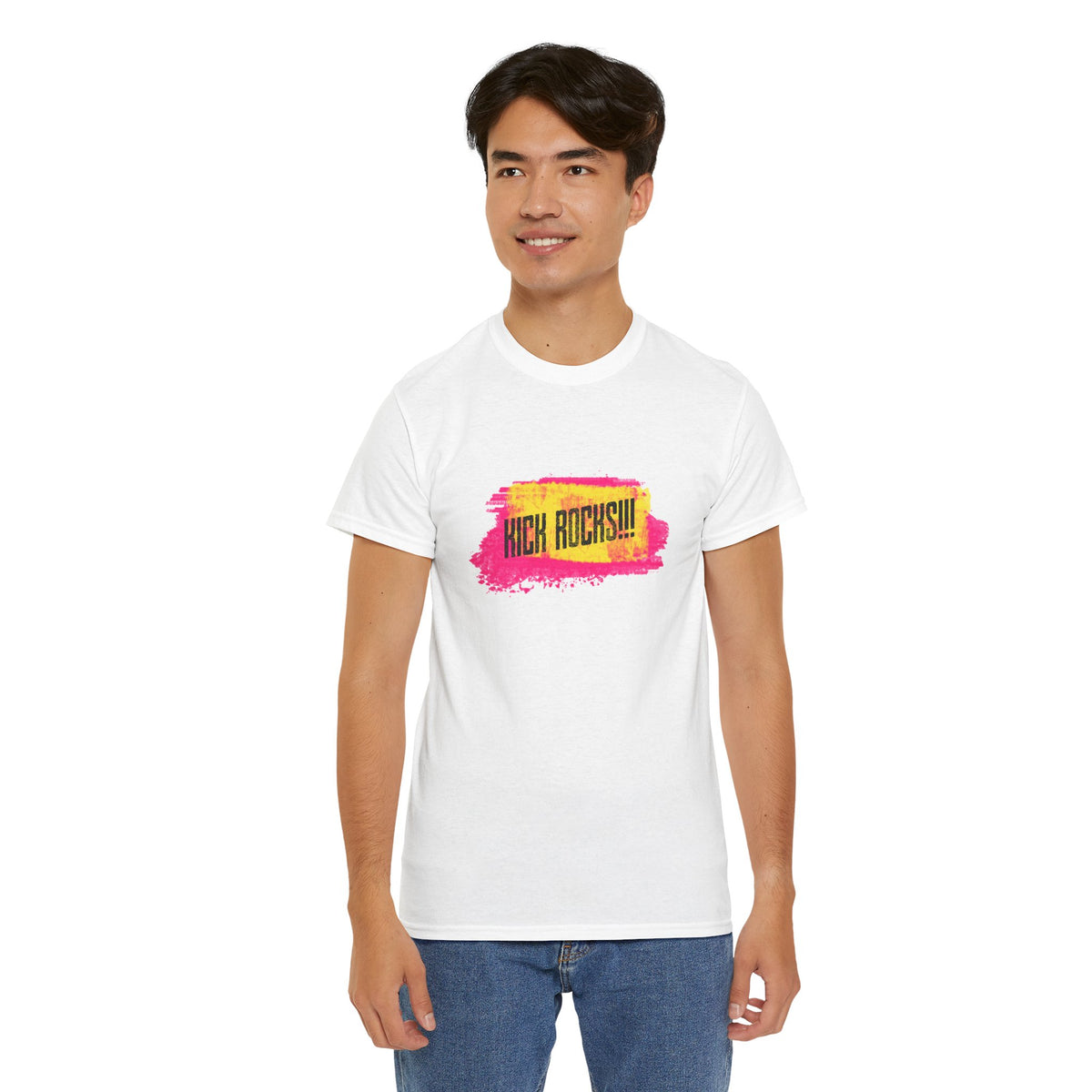 Kick Rocks Brushstroke Tee – Front Print | Intuition Within