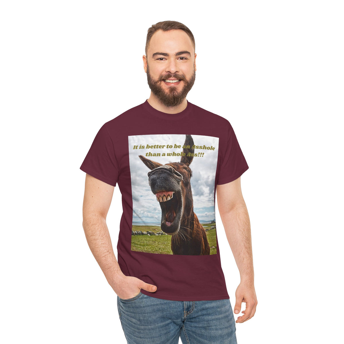 Better Than a Whole Ass Donkey Humor Tee – Front Print | Intuition Within