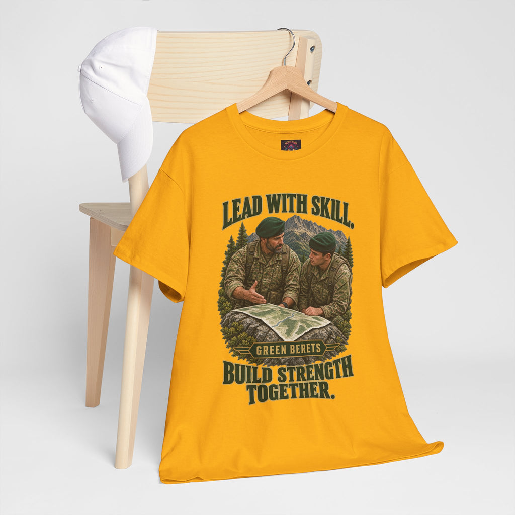 Green Berets Tribute T-Shirt | Lead with Skill, Build Strength Together