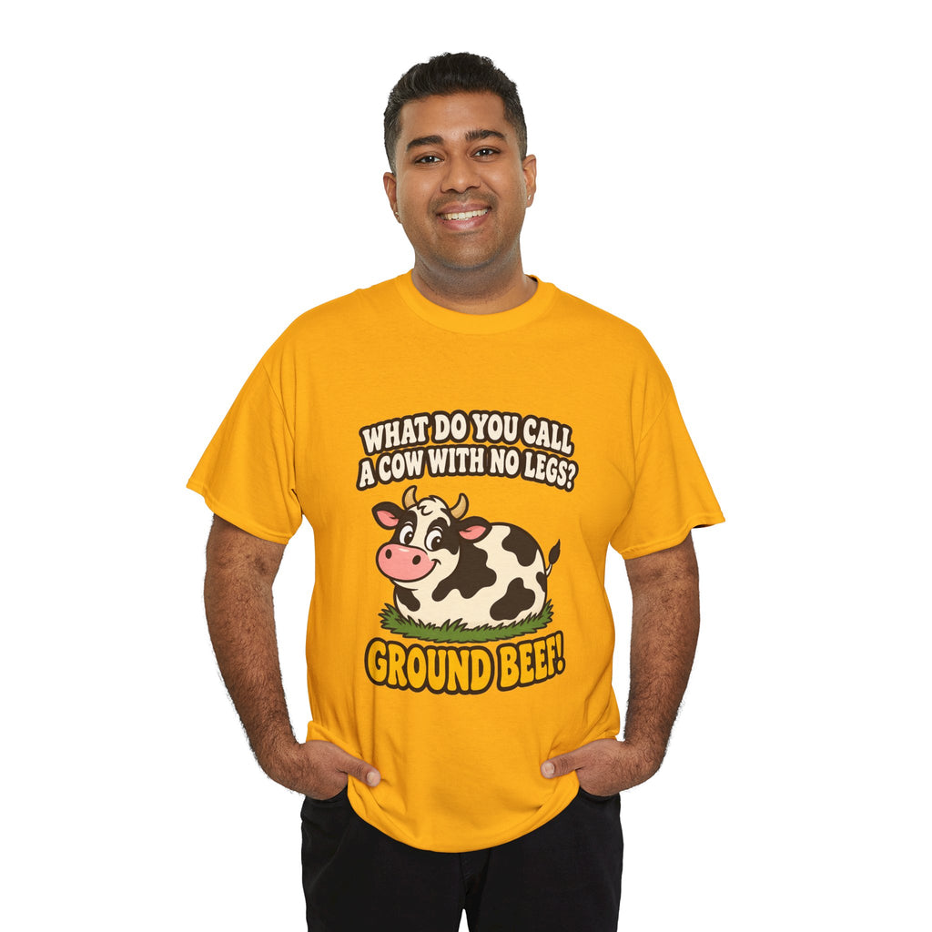 Ground Beef Cow Pun T-Shirt | Dad Joke Humor