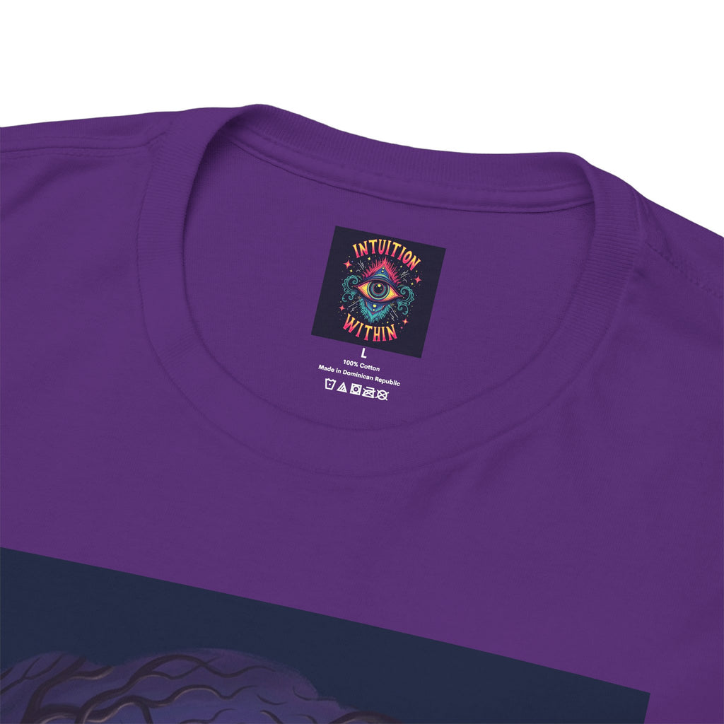 Ghost & Black Cat Halloween T-Shirt | Moonlight Magic