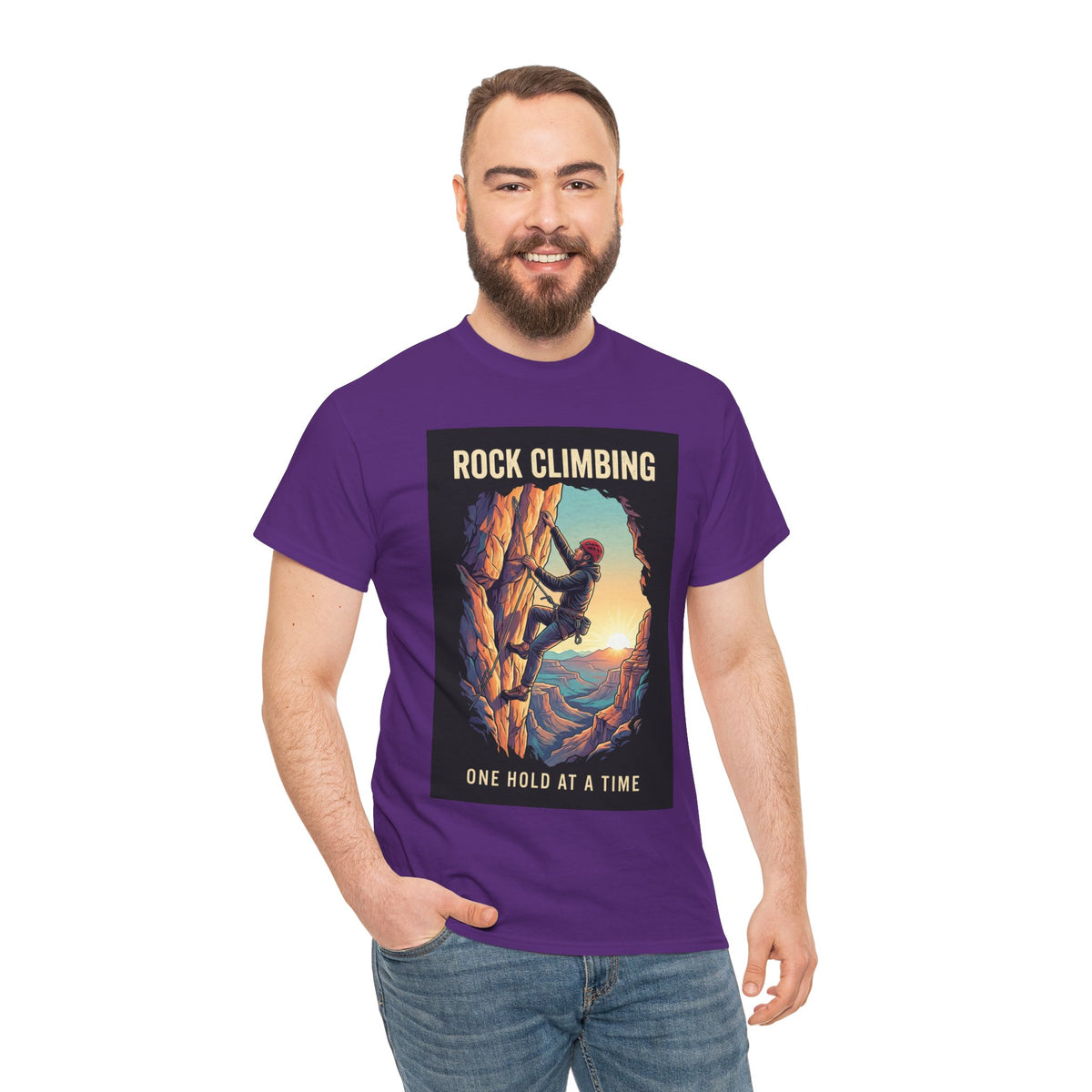 One Hold at a Time Rock Climbing T-Shirt | Outdoor Adventure