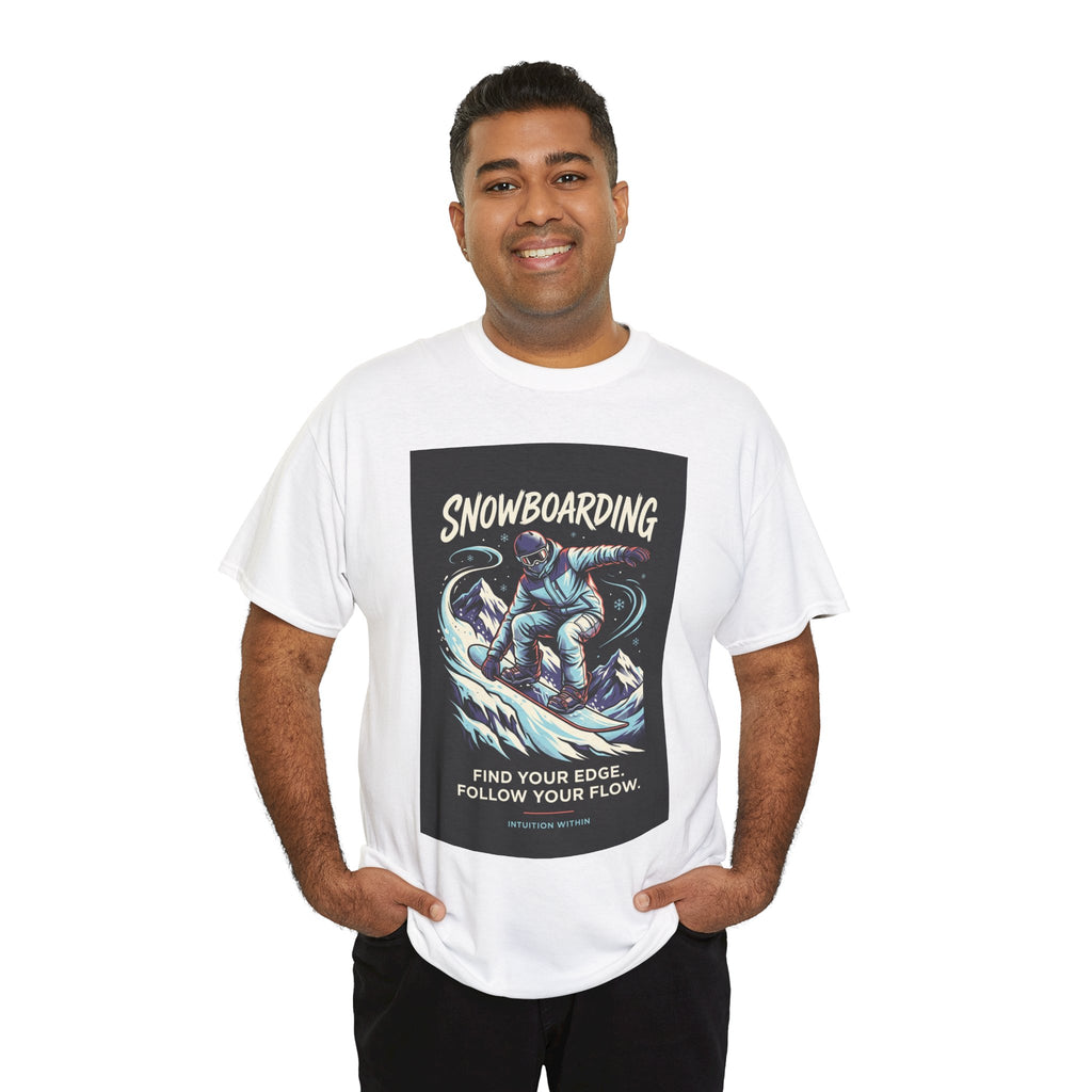 Find Your Edge, Follow Your Flow Snowboarding T-Shirt