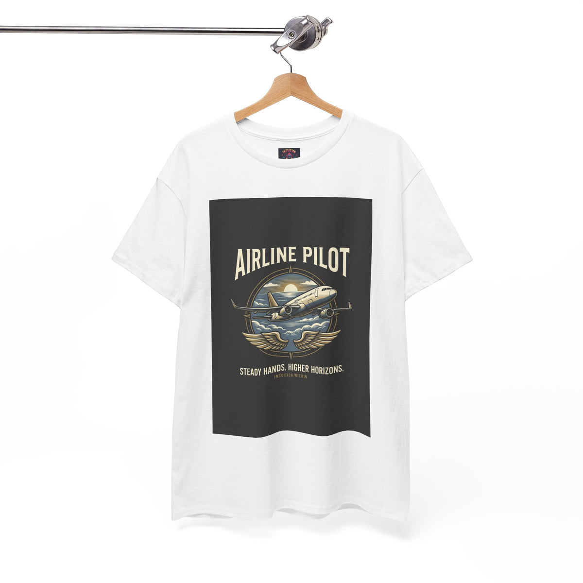 Steady Hands, Higher Horizons Airline Pilot T-Shirt