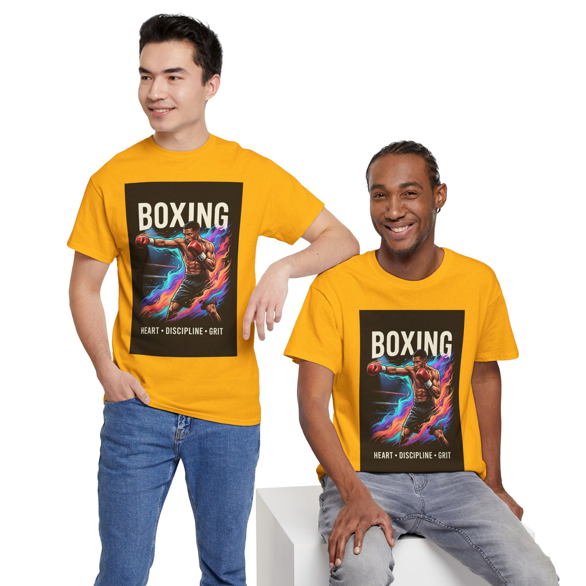 Heart, Discipline & Grit Boxing T-Shirt