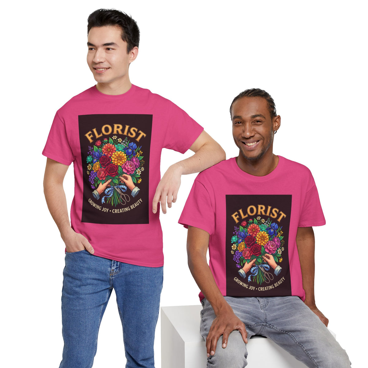 Growing Joy, Creating Beauty Florist T-Shirt