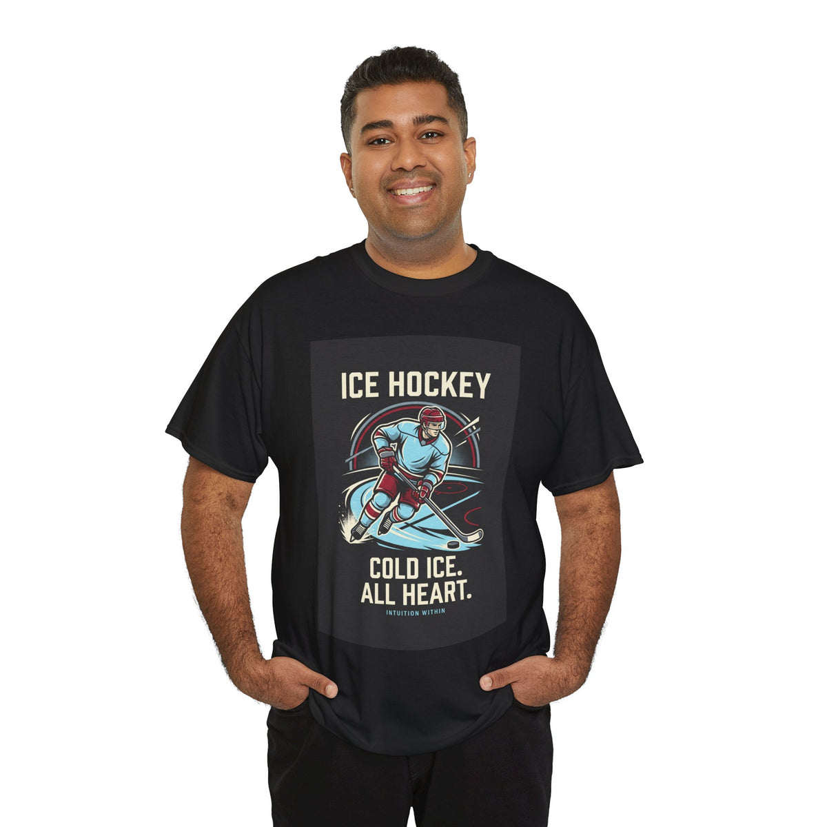 Cold Ice, All Heart Ice Hockey T-Shirt
