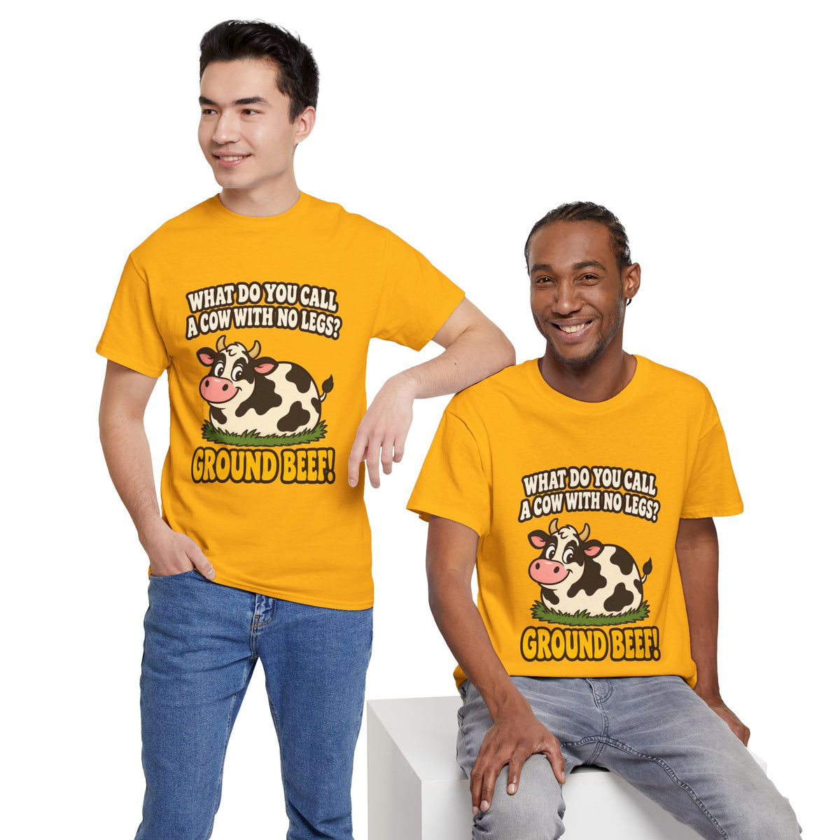 Ground Beef Cow Pun T-Shirt | Dad Joke Humor