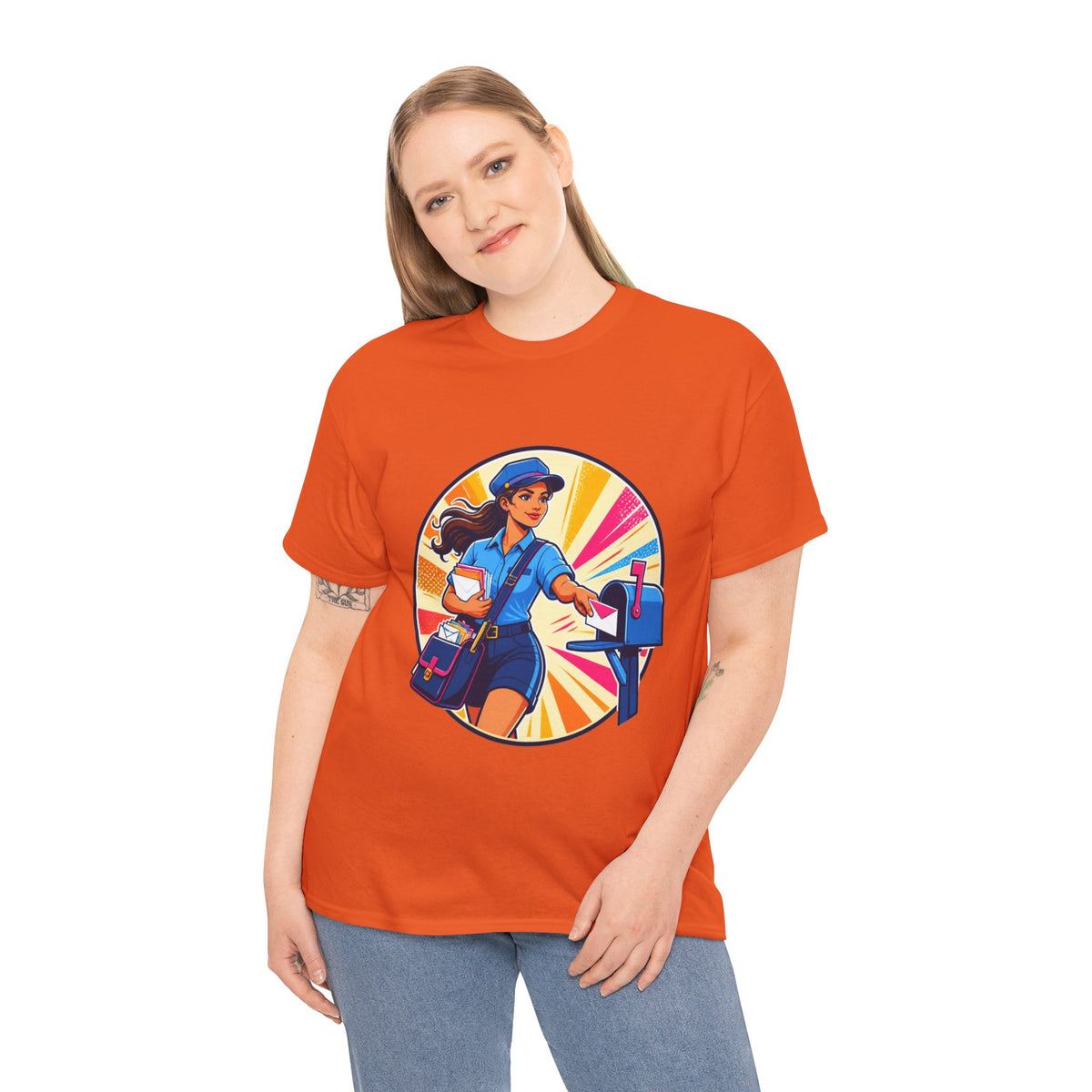 Female Mail Carrier Retro Tribute Tee