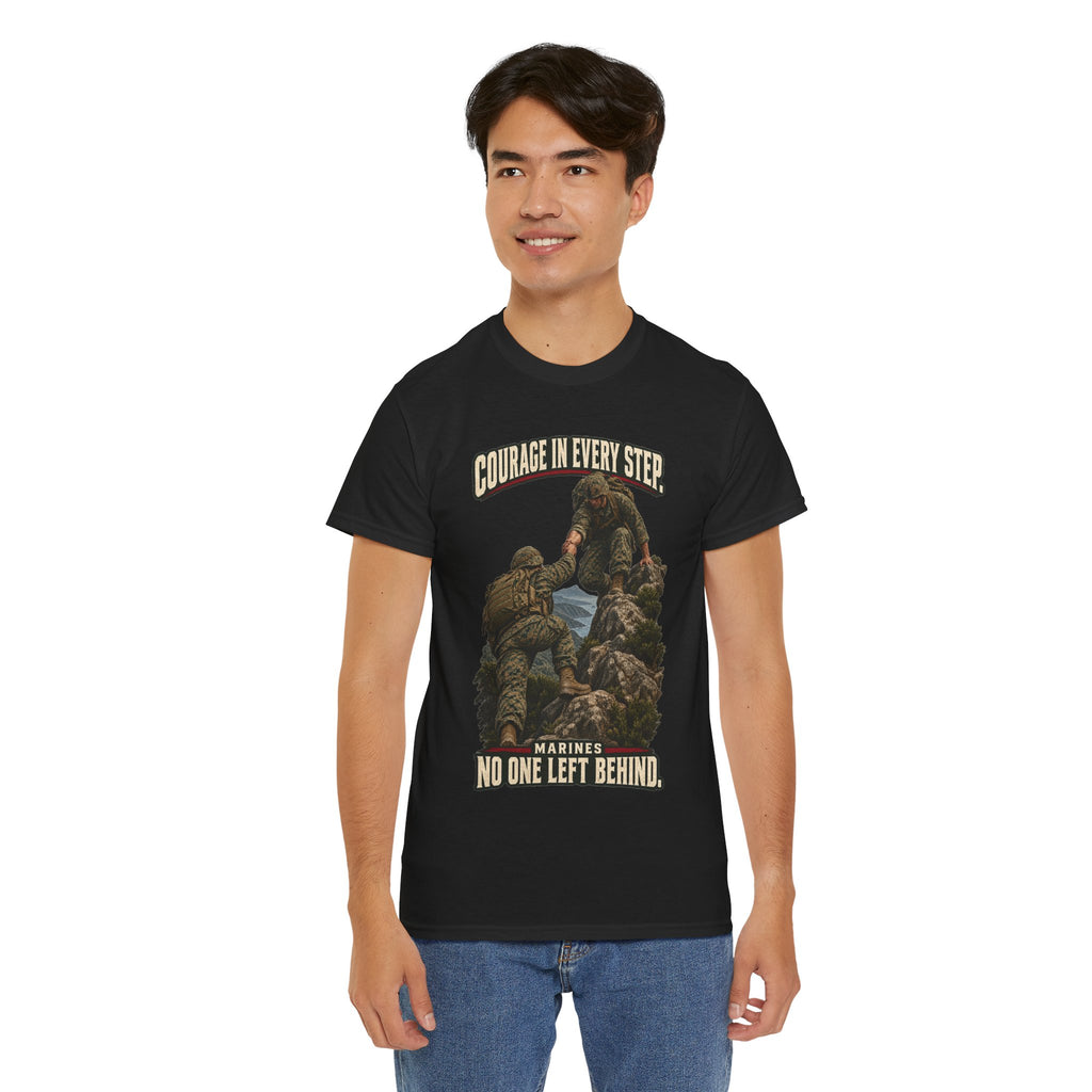 Courage in Every Step T-Shirt | Marines Tribute