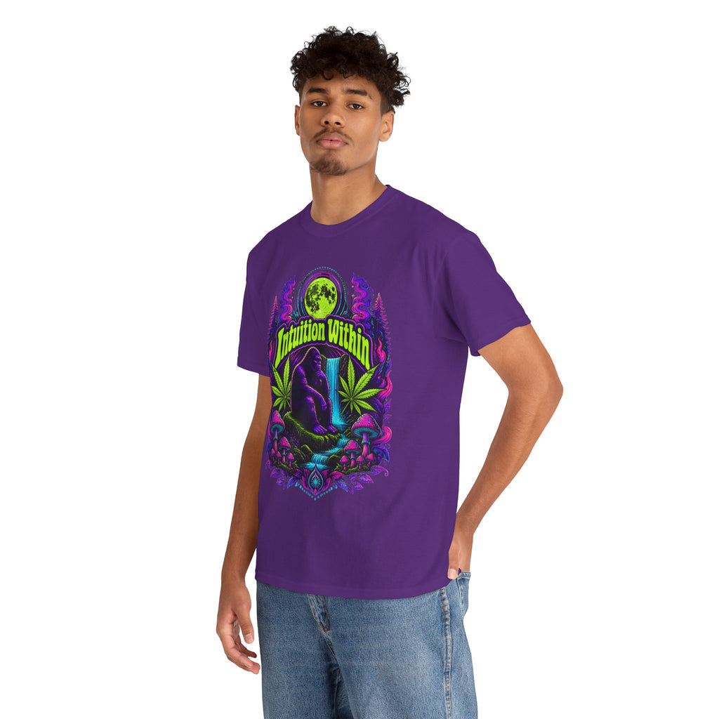 Moonlit Bigfoot Waterfall Graphic Tee