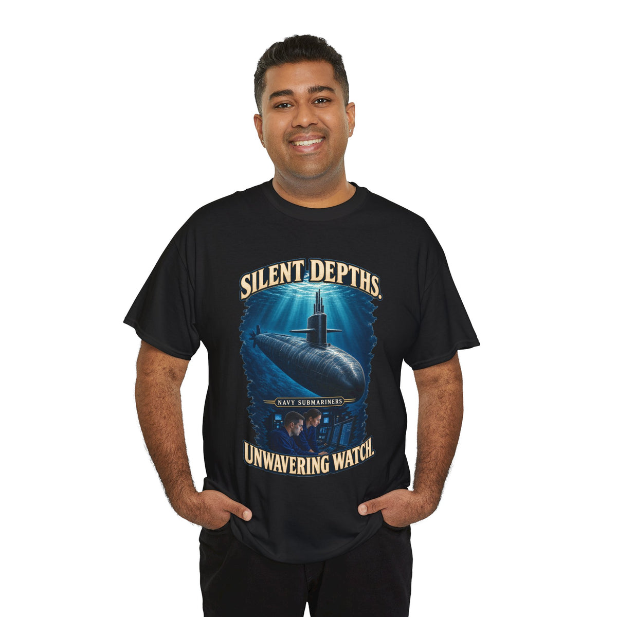 Silent Depths, Unwavering Watch T-Shirt | Submariner Tribute