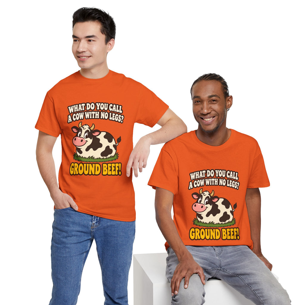 Ground Beef Cow Pun T-Shirt | Dad Joke Humor