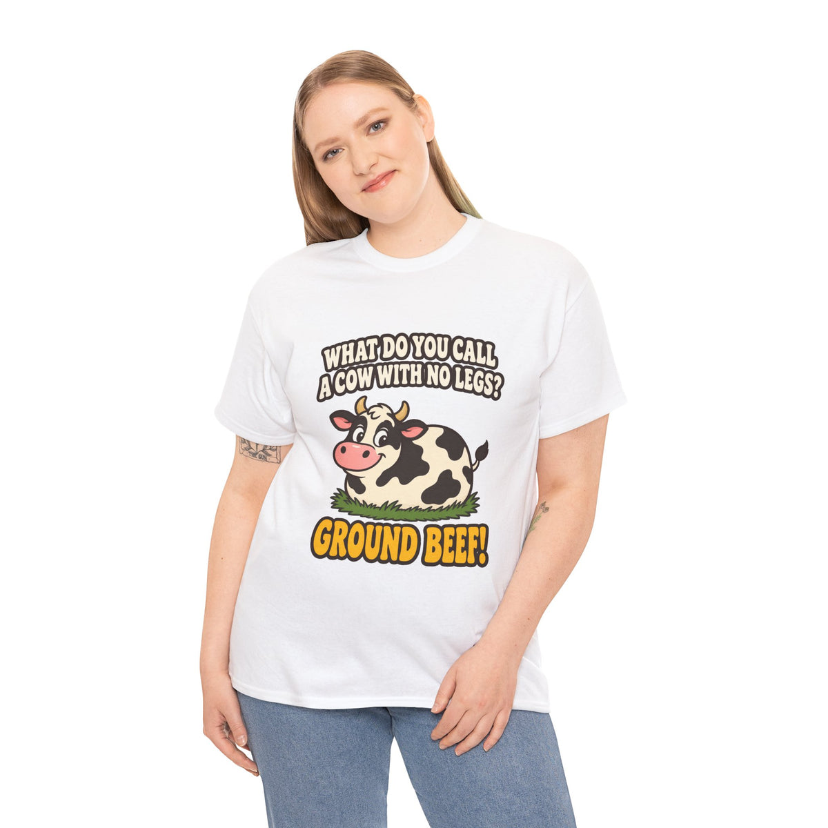 Ground Beef Cow Pun T-Shirt | Dad Joke Humor