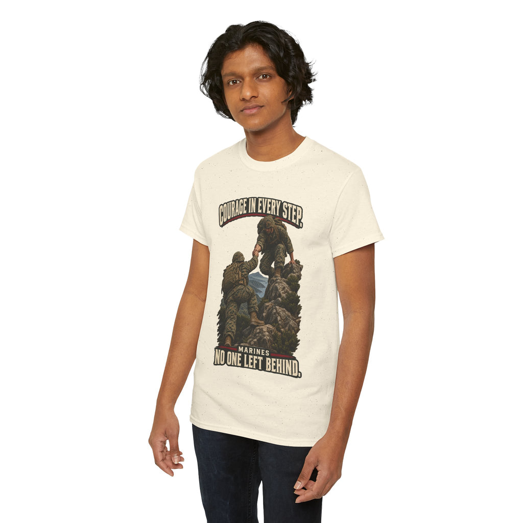 Courage in Every Step T-Shirt | Marines Tribute