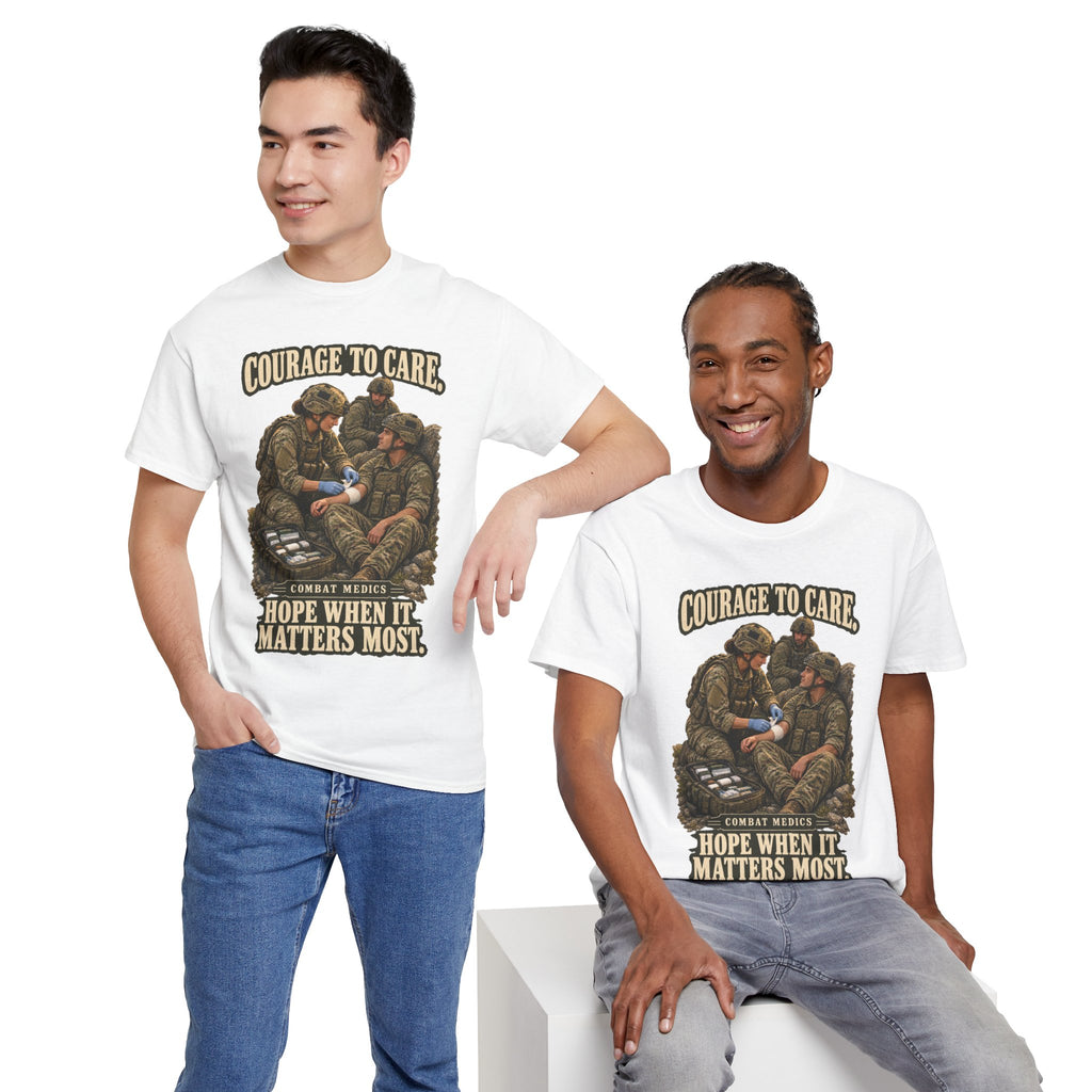 Courage to Care Combat Medic T-Shirt | Military Tribute