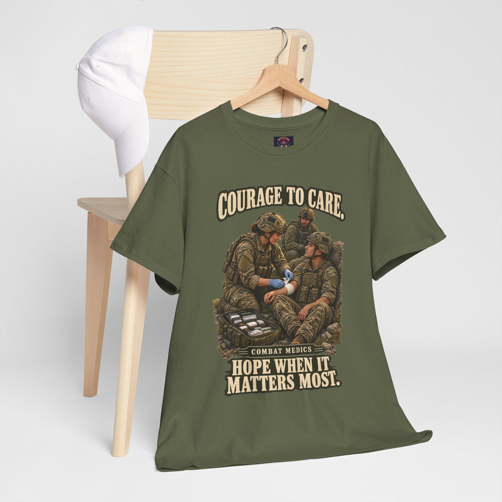 Courage to Care Combat Medic T-Shirt | Military Tribute