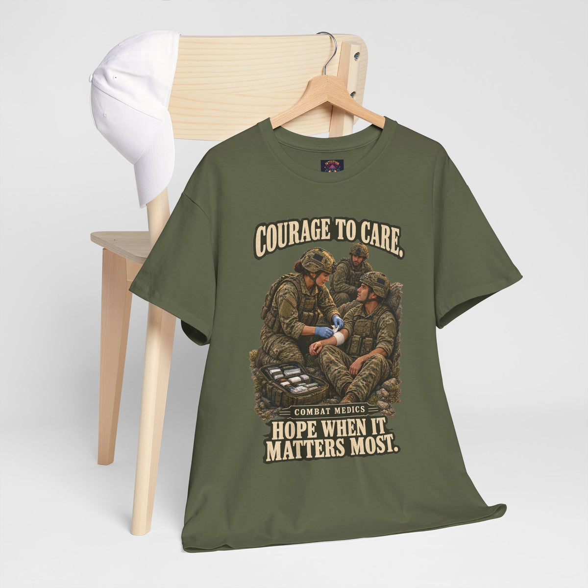 Courage to Care Combat Medic T-Shirt | Military Tribute