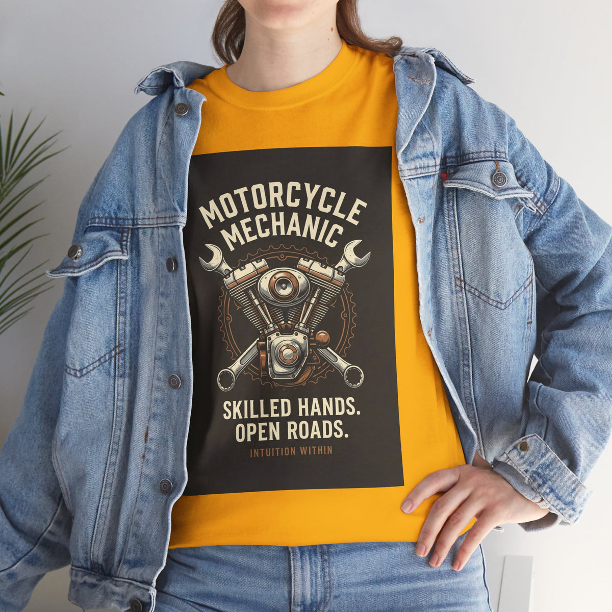 Skilled Hands, Open Roads Motorcycle Mechanic T-Shirt