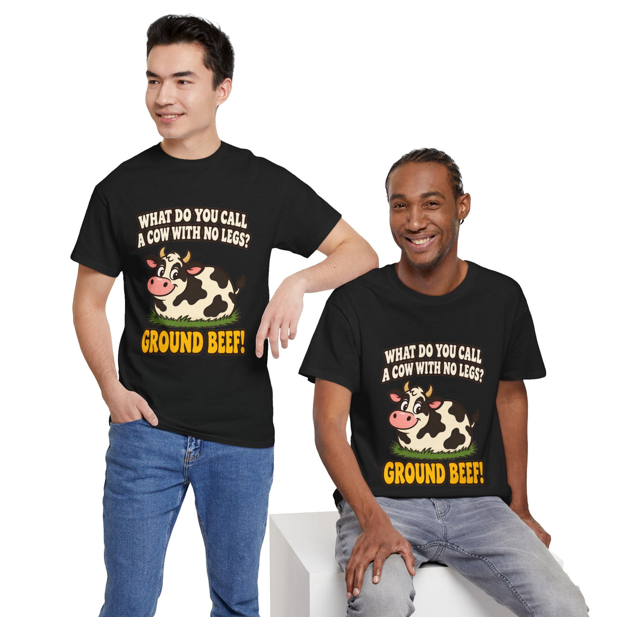Ground Beef Cow Pun T-Shirt | Dad Joke Humor