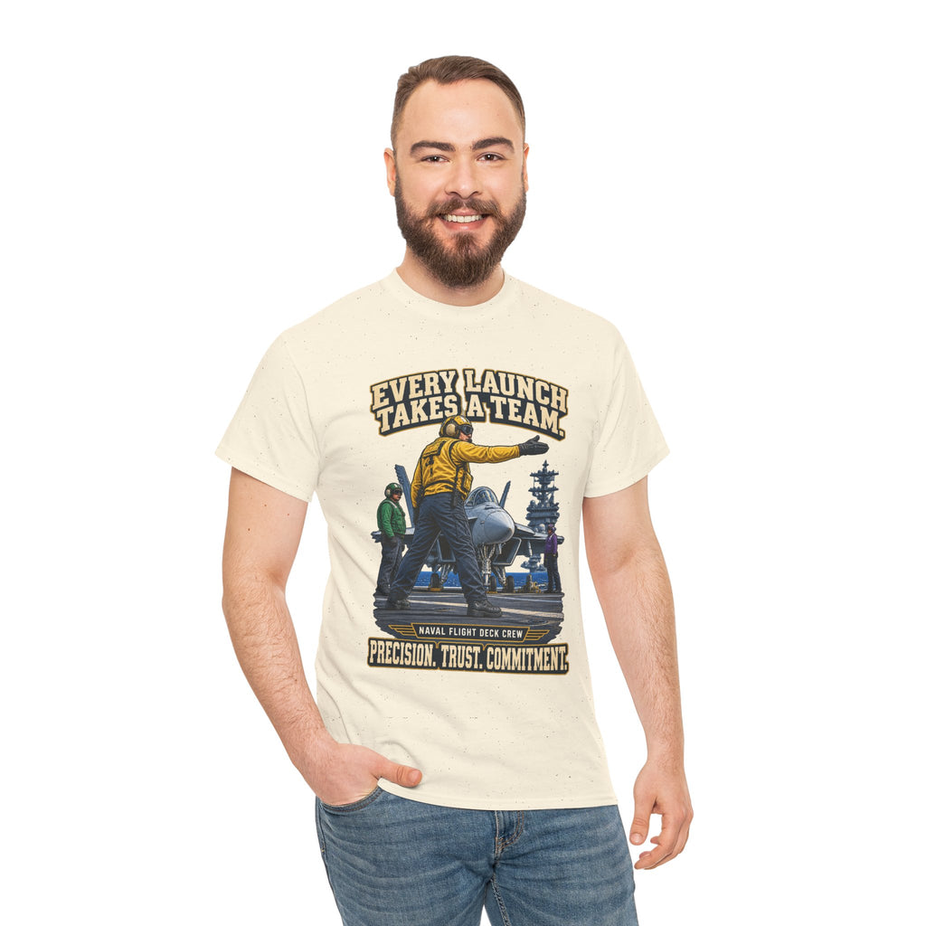 Every Launch Takes a Team T-Shirt | Precision, Trust & Commitment